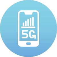 5G Smartphone Vecto Icon vector