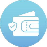 Wallet Secure Vecto Icon vector