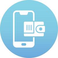 Mobile Wallet Vecto Icon vector