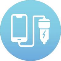 Car phone charging Vecto Icon vector