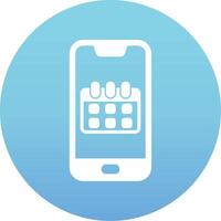 Smartphone Calendar Vecto Icon vector