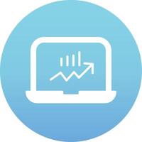 Stocks Monitoring Vecto Icon vector
