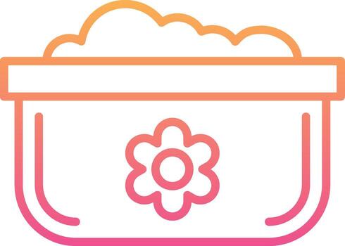 lavar platos maceta vecto icono vector