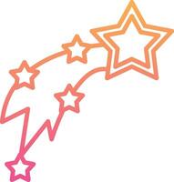 Shooting Stars Vecto Icon vector