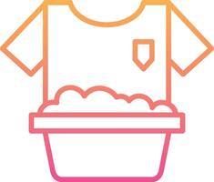 Washing Clothes Vecto Icon vector