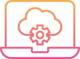 Cloud Computing Vecto Icon vector