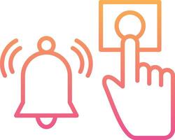 Emergency Alarm Button Vecto Icon vector
