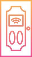 Smart Door Vecto Icon vector