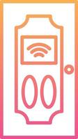 Smart Door Vecto Icon vector