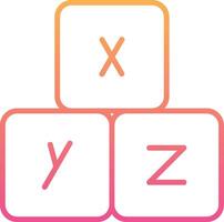 alfabeto vecto icono vector