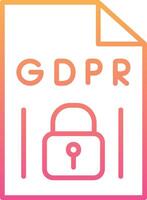 GDPR Vecto Icon vector