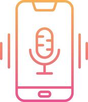 Mobile Voice Assistant Vecto Icon vector