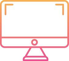 Monitor Vecto Icon vector