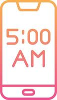 Smartphone Alarm Vecto Icon vector