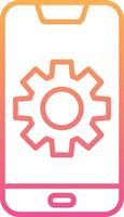 Mobile Setting Vecto Icon vector