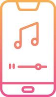 Mobile Music Player Vecto Icon vector