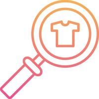 Cloth Search Vecto Icon vector