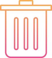 Dustbin Vecto Icon vector