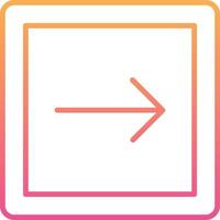 Right Arrow Vecto Icon vector
