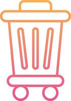 Trash Bin Vecto Icon vector