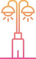 Park Lamp Vecto Icon vector