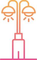 Park Lamp Vecto Icon vector