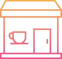 café tienda vecto icono vector