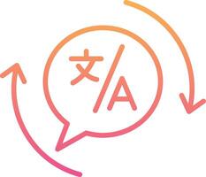 Translation Vecto Icon vector