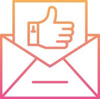 Email Like Vecto Icon vector