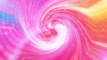 Swirl background, gradient twirl bright abstract colorful particles background video