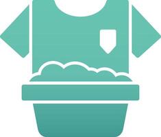 Washing Clothes Vecto Icon vector