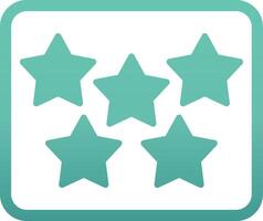 Five Star Vecto Icon vector