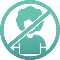 Person Not Allowed Vecto Icon vector