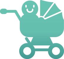 Baby Cart Vecto Icon vector