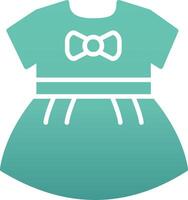 Baby Girls Dress Vecto Icon vector