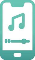 Mobile Music Player Vecto Icon vector