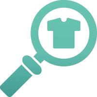 Cloth Search Vecto Icon vector