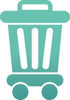 Trash Bin Vecto Icon vector