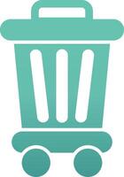 Trash Bin Vecto Icon vector