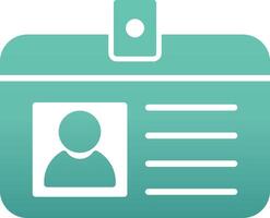Identification Card Vecto Icon vector