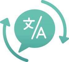 Translation Vecto Icon vector