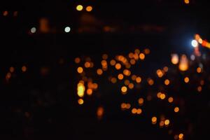 Light bokeh from candles photo