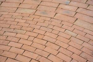 Old brown brick floor texture photo