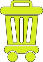 Trash Bin Vecto Icon vector