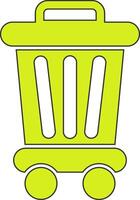 Trash Bin Vecto Icon vector