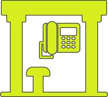 Telephone Box Vecto Icon vector