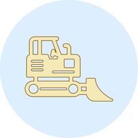 Bulldozer Vecto Icon vector