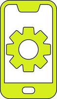 Mobile Setting Vecto Icon vector