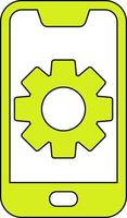 Mobile Setting Vecto Icon vector