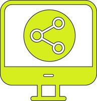 Data Share Vecto Icon vector